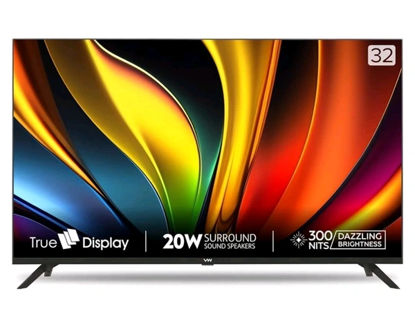 Smart Tv 80 cm (32 inches) Frameless Series HD Ready Android Smart LED TV VW32F1 (Black) - Black, 32 Inch Smart Tv