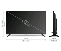 Smart Tv 80 cm (32 inches) Frameless Series HD Ready Android Smart LED TV VW32F1 (Black) - Black, 32 Inch Smart Tv