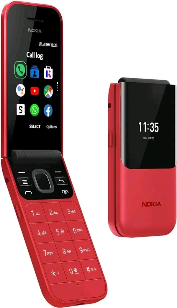 Nokia Flip Feature Phone Dual Sim Led Flash 5G LTE Mobile  - White