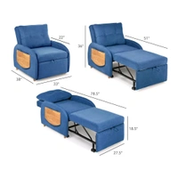 Sofa Com Bed 3in1 Convertible Model Ts572515 - Fuchsia Pink, Double