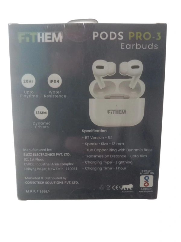 Fithem Pods Pro-3 Earbuds 