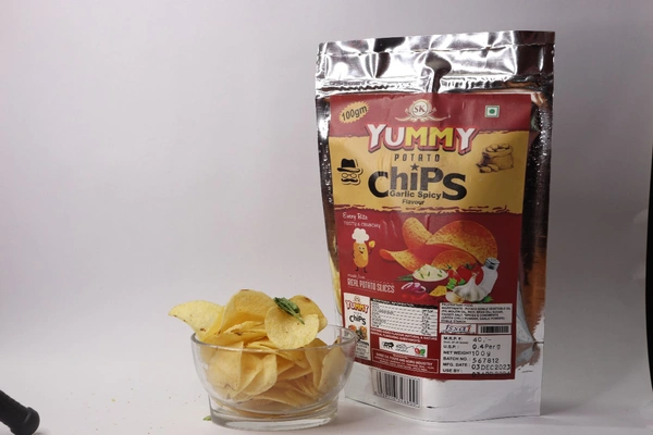 YUMMY POTATO CHIPS ( GARLIC SPICY)