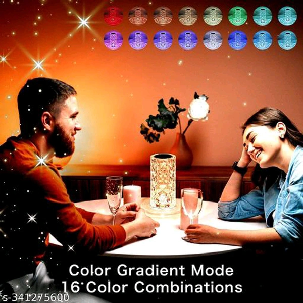  Crystal Rose Table Lamp 16 Colour LED Night Lights for Room Decoration, Photography, Gift, Bedroom, usb Rechargable (With Remote)Name:  Crystal Rose Table Lamp 16 Colour LED Night Lights for Room Decoration, Photography, Gift, Bedroom, usb Rechargable (With Remote)Product Breadth: 10 cmProduct Height: 10 cmProduct Length: 10 cmNet Quantity (N): 1 Crystal Rose Table Lamp 16 Colour 