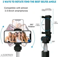 R1 Selfi stick Name: R1 Selfi stick Bluetooth Remote: YesColor: BlackNet Quantity (N): 1Tripod Stand: YesCountry of Origin: China - Black