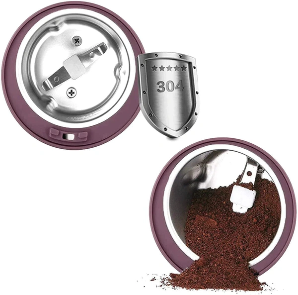 Mini Grinder Stainless Steel Herbs Spices Nuts Grain Grinder | Seasoning Spices Mill Powder Machine | Kitchen Tool & AccessoriesName: Mini Grinder Stainless Steel Herbs Spices Nuts Grain Grinder | Seasoning Spices Mill Powder Machine | Kitchen Tool & AccessoriesCups: 1Type: Coffee Bean GrinderProduct Breadth: 0.5 CmProduct Height: 10 CmProduct Length: 10 CmNet Quantity (N): Pack Of