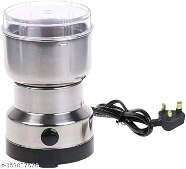 Mini Coffee Grinder Electric Stainless Steel  Name: Mini Coffee Grinder Electric Stainless Steel  Type: ElectricProduct Breadth: 8.5 CmProduct Height: 10 CmProduct Length: 10 CmNet Quantity (N): Pack Of 1mini grindermini grinder machine for kitchenmini grinder machinemini grinder toolmini grinder mixermini grinder for kitchenmini grinder machine toolsmini grinder juicermini grinder