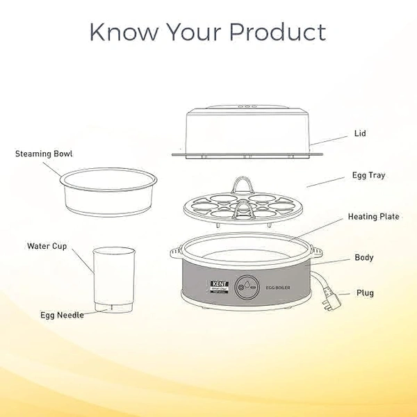 EGG BOILERName: EGG BOILERCapacity (Number Of Eggs): 7Product Breadth: 0.5 CmProduct Height: 0.5 CmProduct Length: 0.5 CmNet Quantity (N): Pack Of 1EGG BOILERCountry of Origin: China