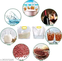 6pcs-1000ML -Kitchen Storage Bag Grains Rice Moisture Proof Sealed Bag, Resealable Grain Storage Smell Proof Bags, Stand Up Pouch Bags with Portable Handle for Long Term Food Storage ContainerName: 6pcs-1000ML -Kitchen Storage Bag Grains Rice Moisture Proof Sealed Bag, Resealable Grain Storage Smell Proof Bags, Stand Up Pouch Bags with Portable Handle for Long Term Food Storage Con