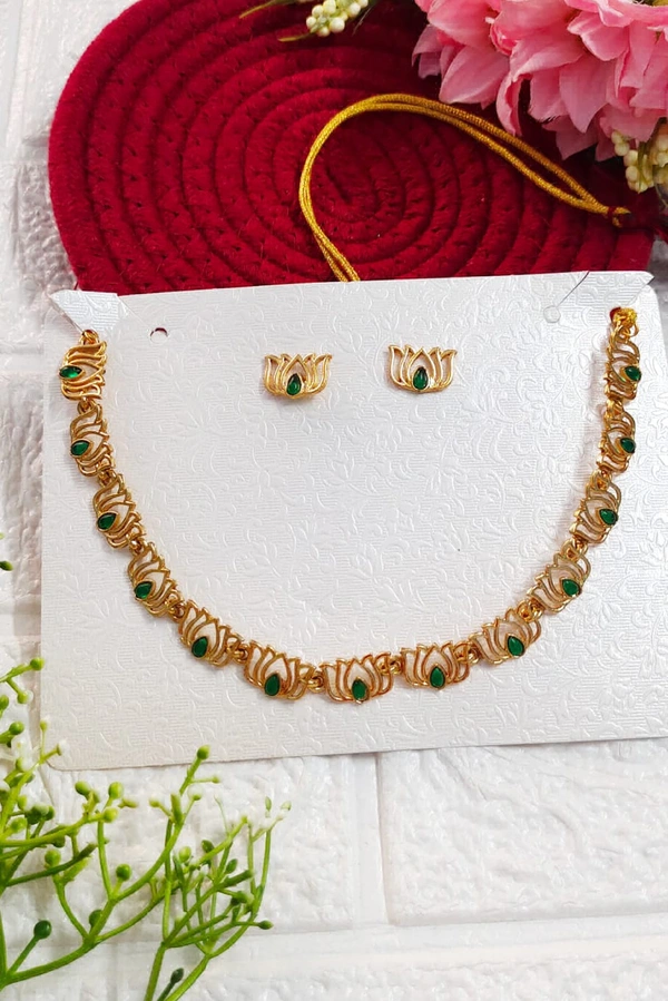 Green Lotus Choker Set 