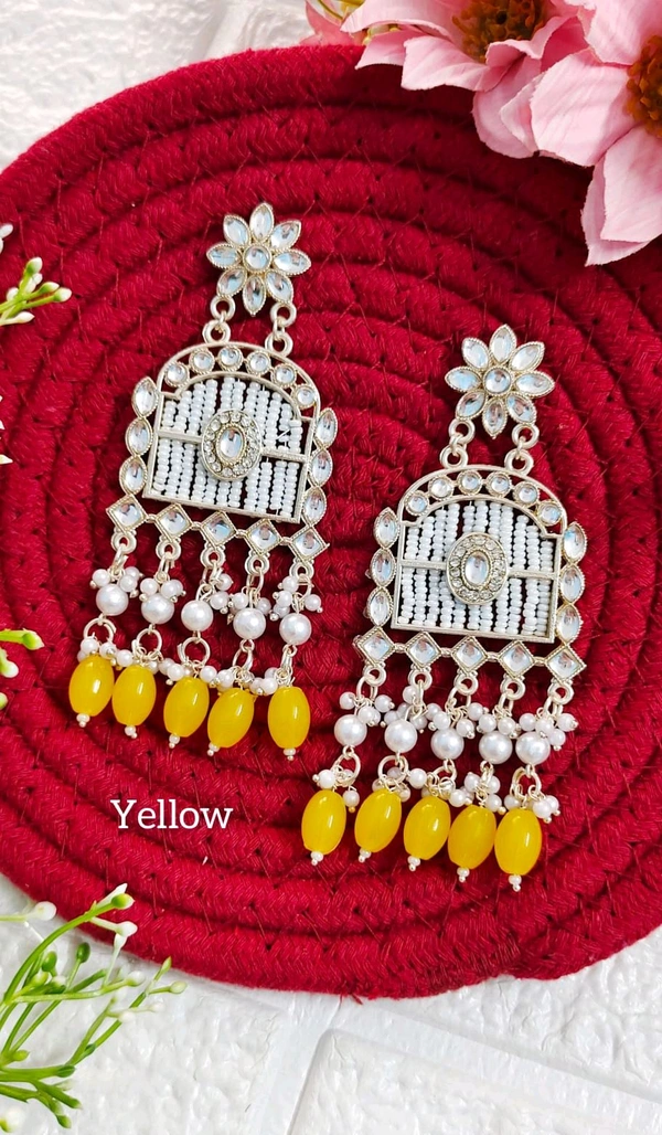 Festive Kundan Danglers 