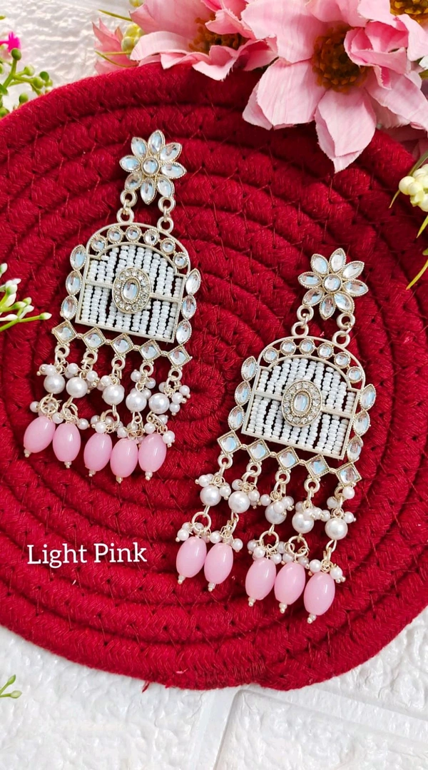 Festive Kundan Danglers 