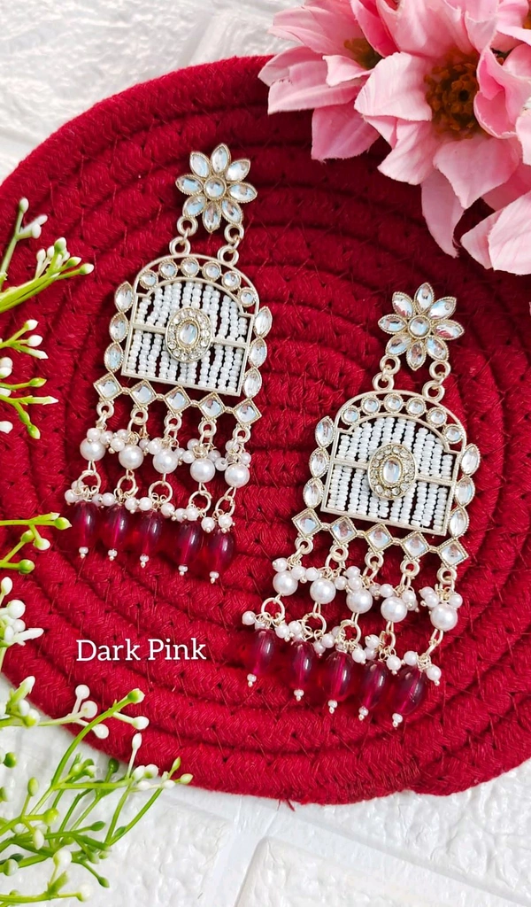 Festive Kundan Danglers 