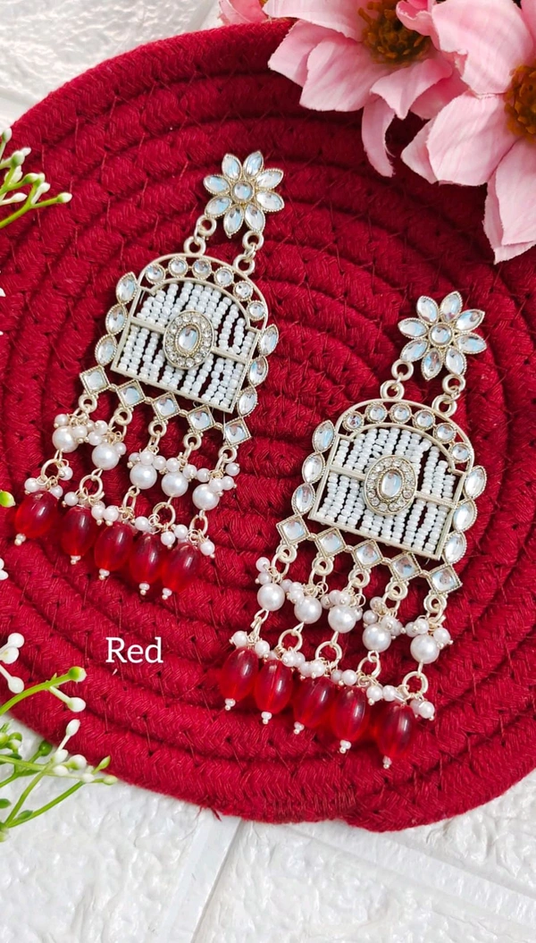 Festive Kundan Danglers 