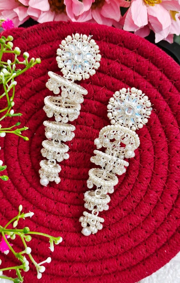 Long Kundan Jhumka