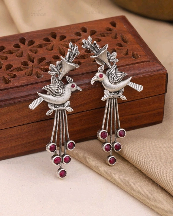 Navya Peacock Danglers 