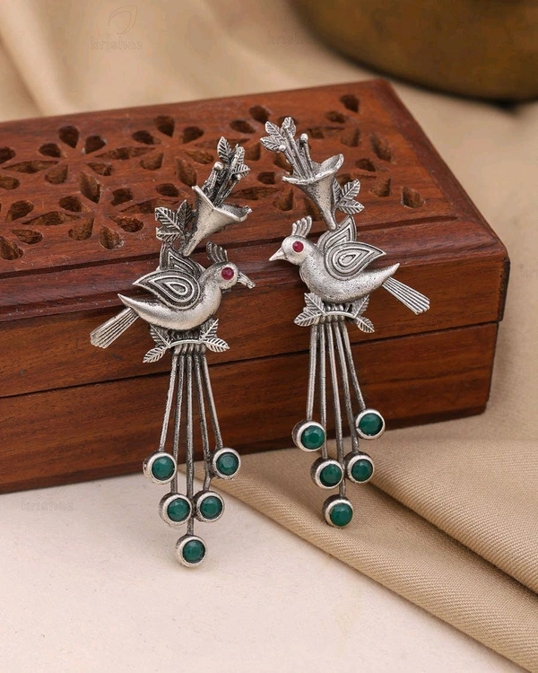 Navya Peacock Danglers 