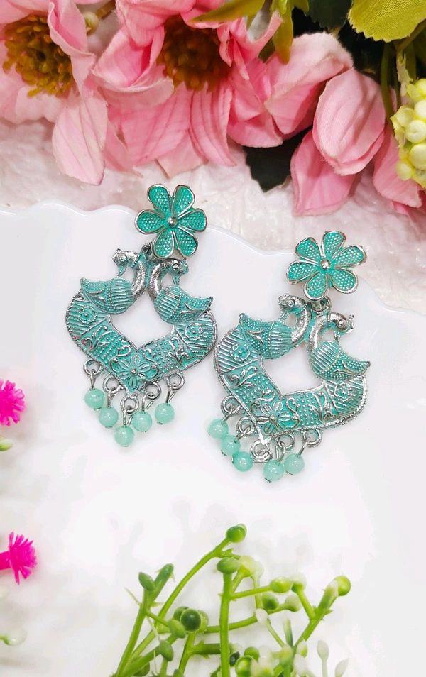 Beautiful Oxidised Danglers 