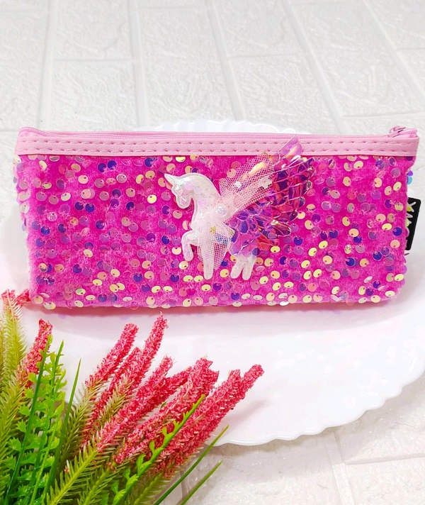 Beautiful Sequin Pink Pouch