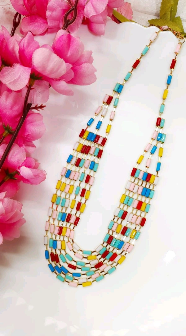 Stylish Multicolour Necklace Set 