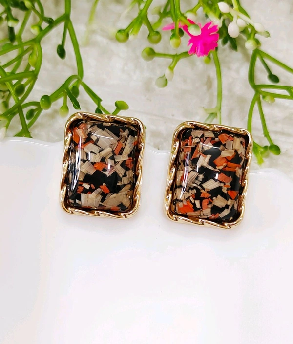 Quirky Classsy Resin Studs 