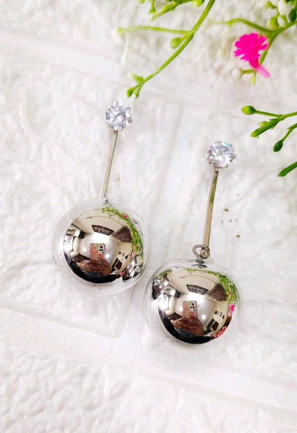 Beautiful Silver Ball Drops