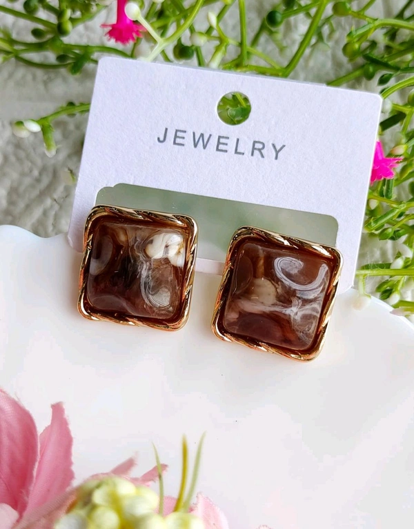 Stylish Marble Studs 