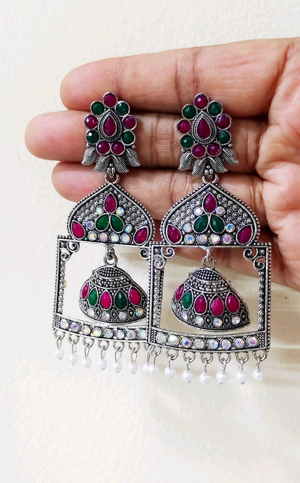Antique Oxidized Danglers 
