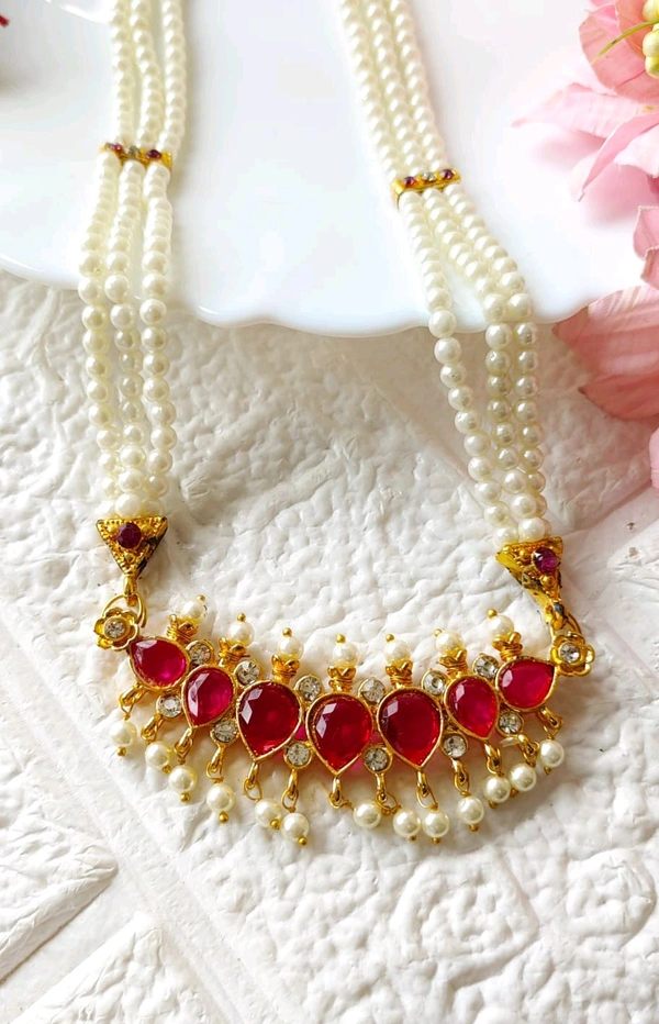 Pearl Long Necklace 