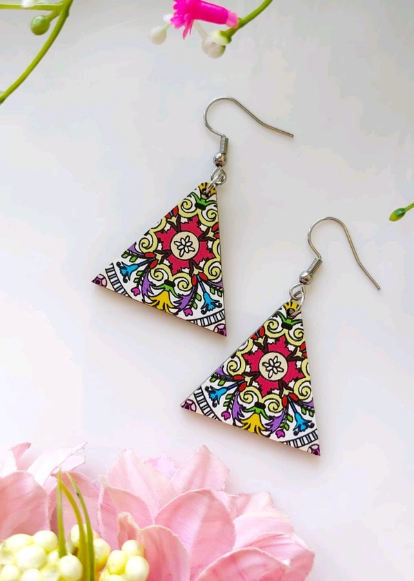 Stylish Digital Print Earrings 