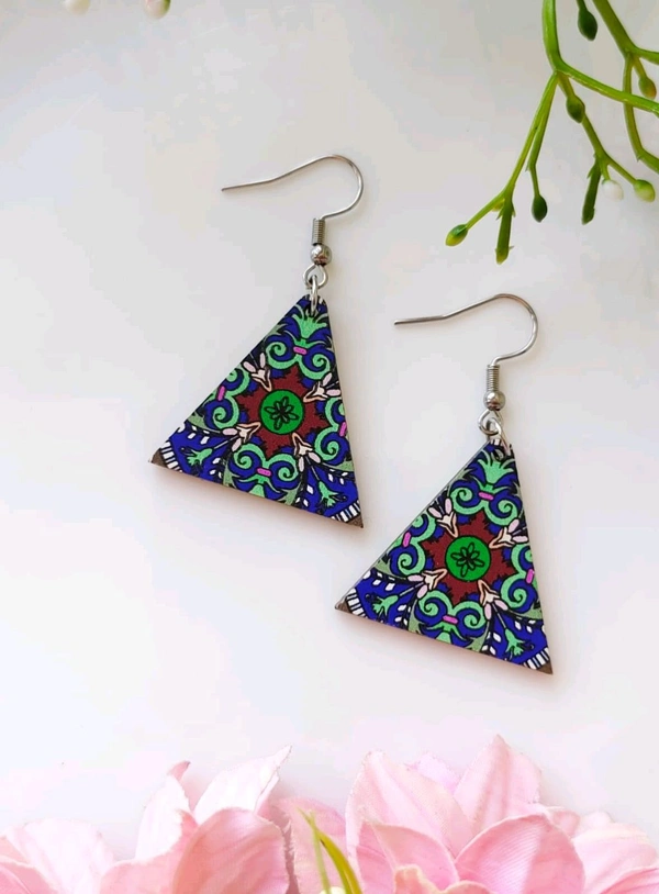 Stylish Digital Print Earrings 