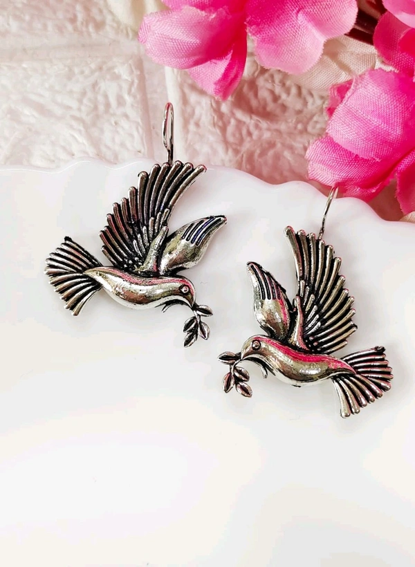 Antique Silver Dove Hooks