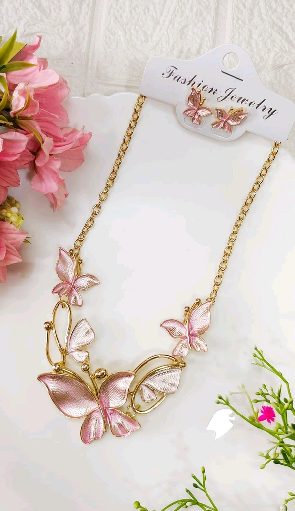 Designer Statement Butterfly Necklace 