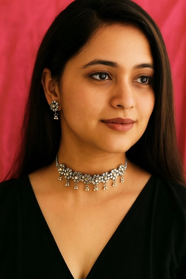 Sasha Mirror Choker Necklace 