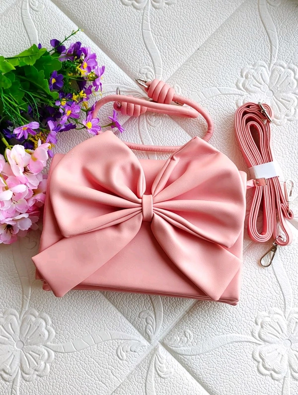 Cute Pink Bow Sling Bag