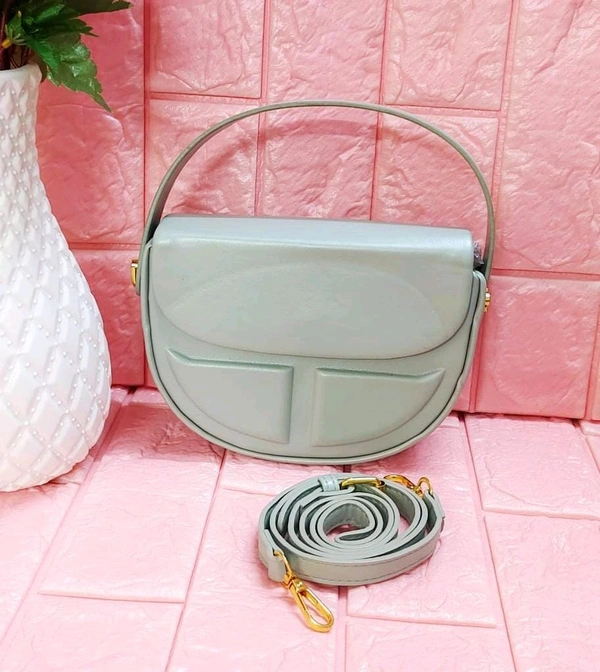 Celebrity Style Sling Bag - Grey