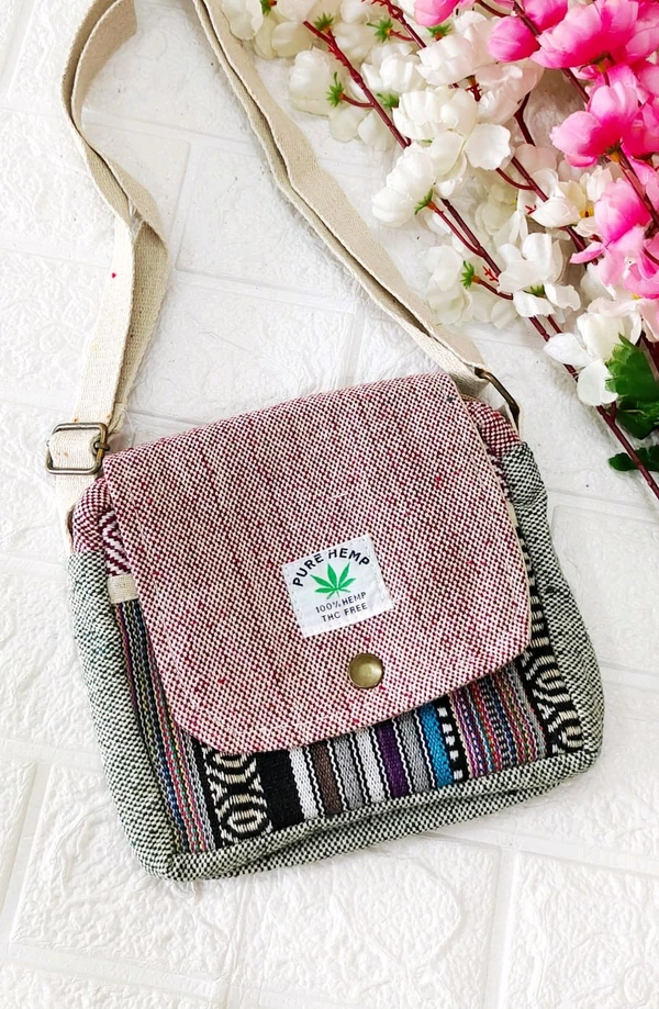 Beautiful Hemp Sling Bag