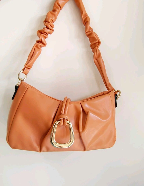 Super Trendy Luxe Baguette Bag - Coral