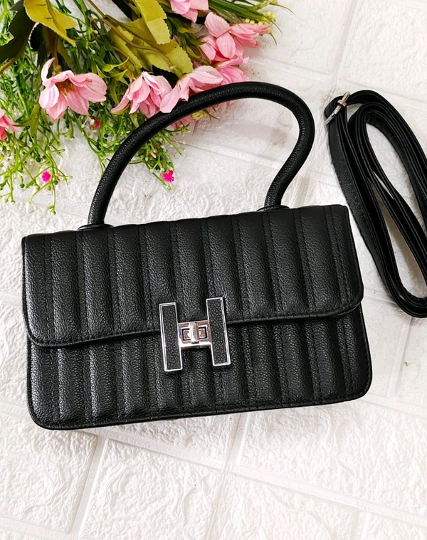 Rich Black Premium Satchel Bag 