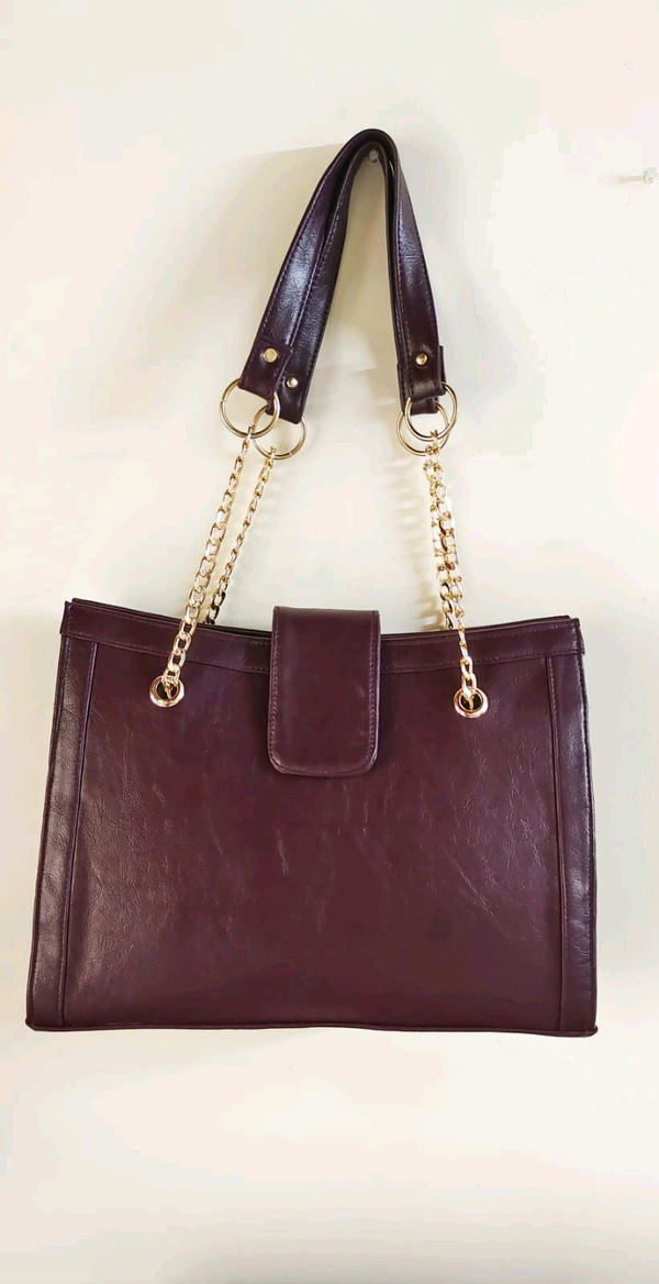 Spacious Office Tote Bag - Dark Rich Purple 