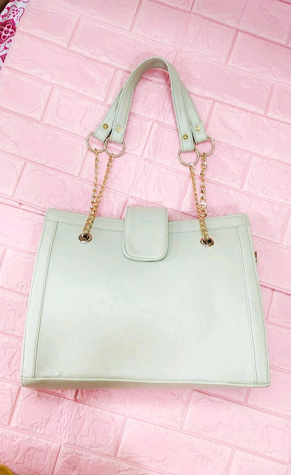 Spacious Office Tote Bag - Off White 