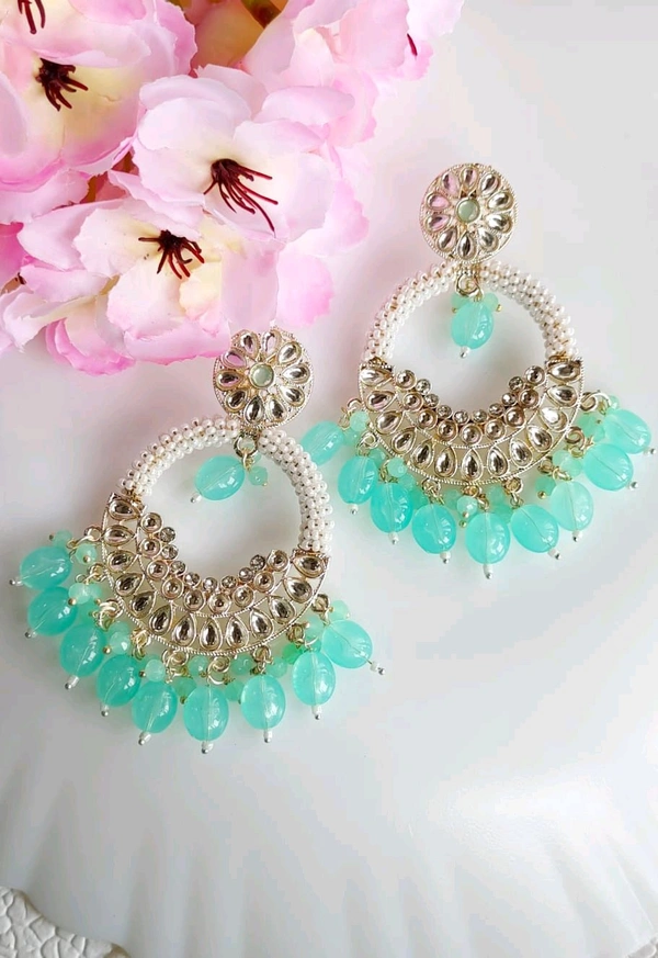 Beautiful Festive Kundan Danglers 