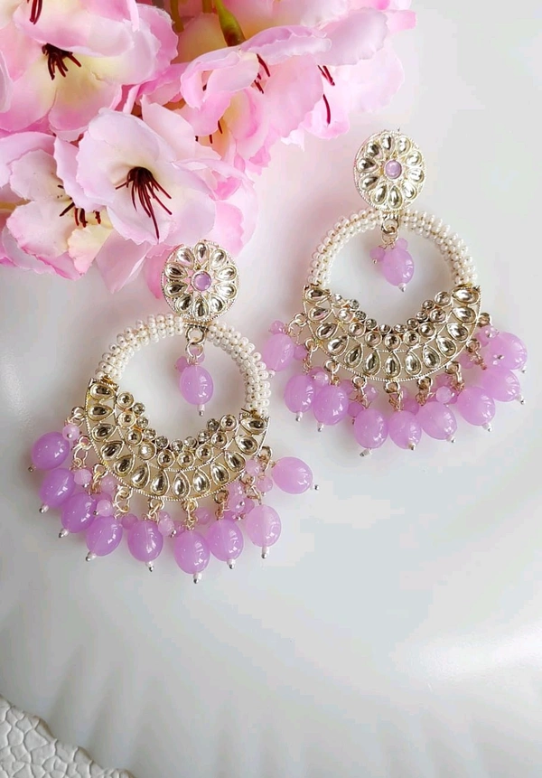 Beautiful Festive Kundan Danglers 