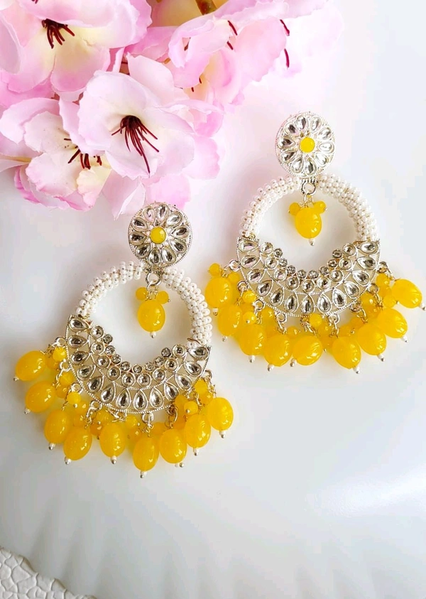 Beautiful Festive Kundan Danglers 