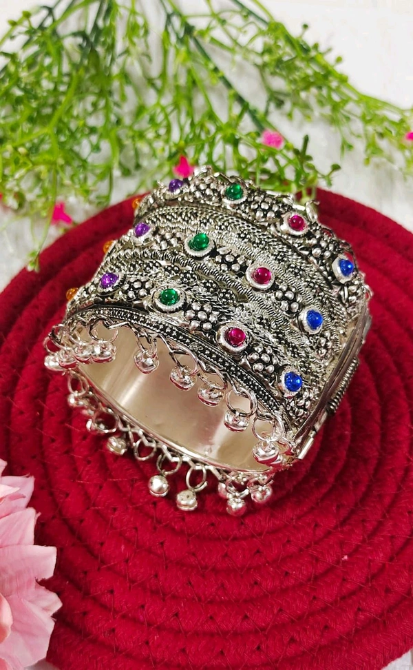 Oxidised Kada Bracelet 