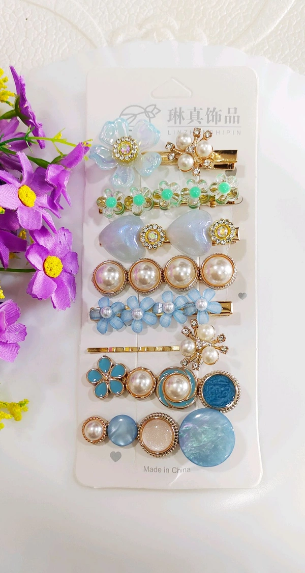 Korean Blue Clips Combo Card