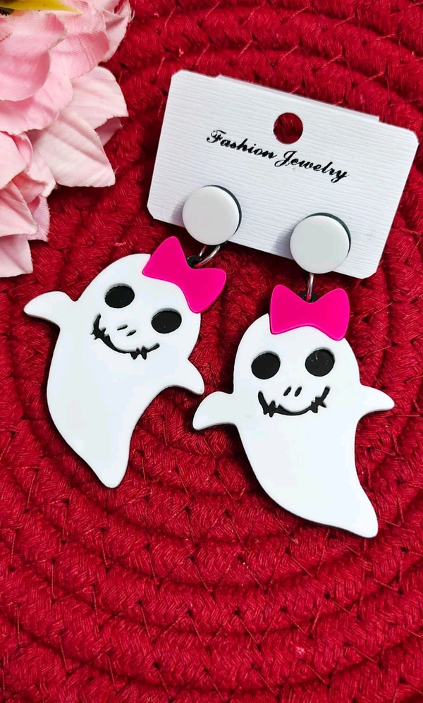 Cute Acrylic ghost Earrings 