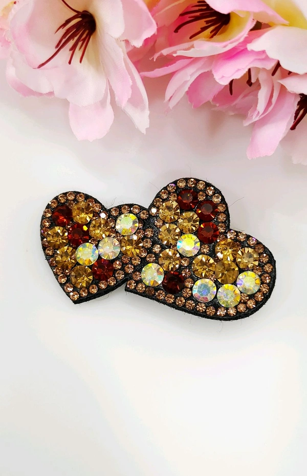 Crystal Studded Hair Clips 