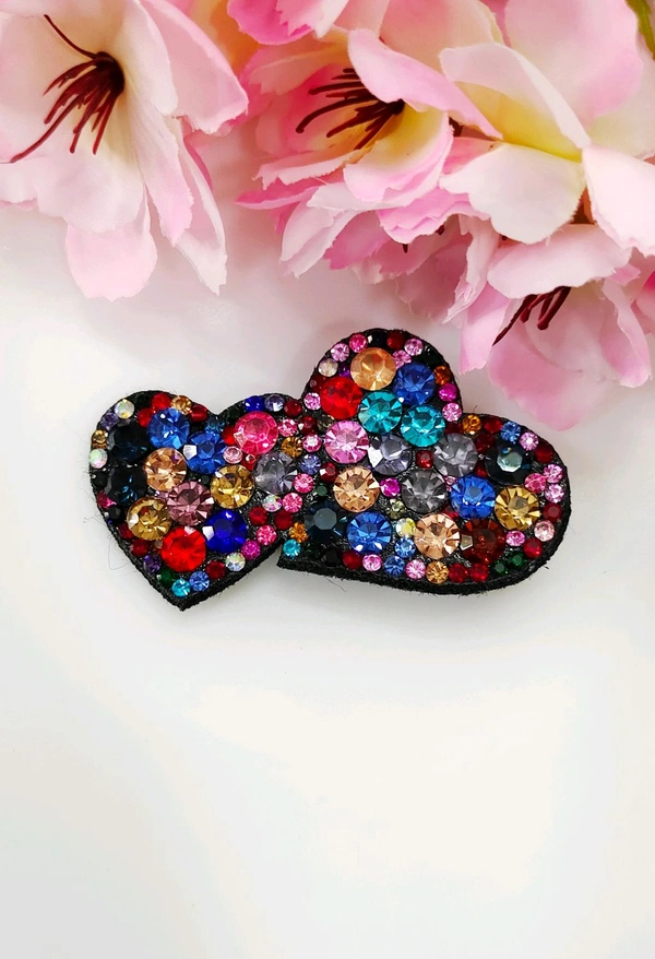 Crystal Studded Hair Clips 
