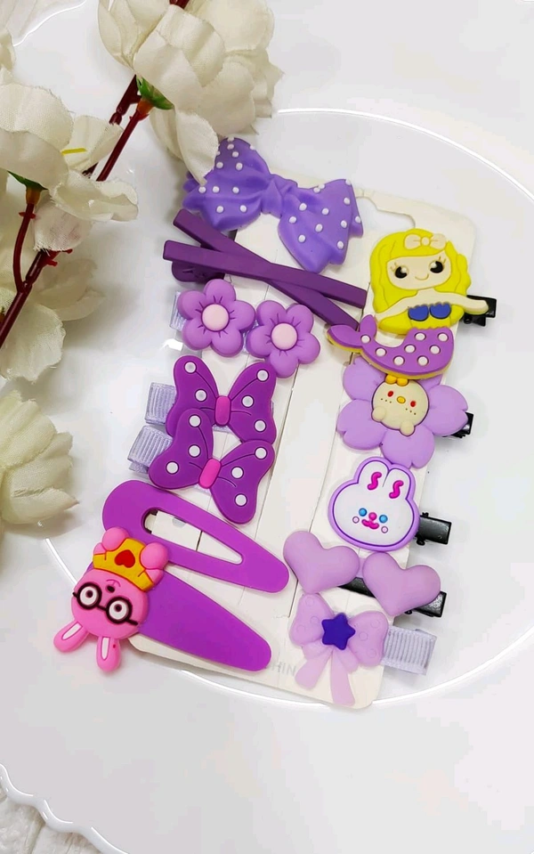 Lavender Hair Clips Combo