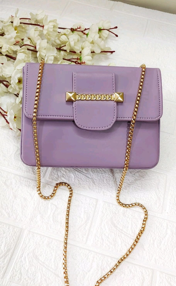 Lavender Stylish Box Sling Bag